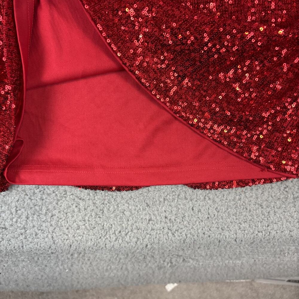 BB Dakota Steve Madden One-Shoulder Dress XL Cocktail Sequin Mini Stretchy Sexy - Picture 6 of 10
